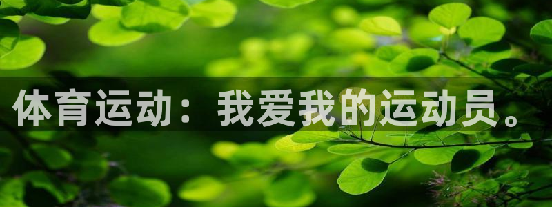 雷鸟体育苹果怎么下载：体育运动：我爱我的运动员。